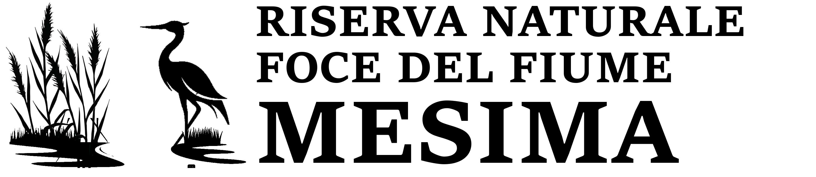 Logo Riserva Naturale foce del fiume Mesima Scuro CON TESTO
